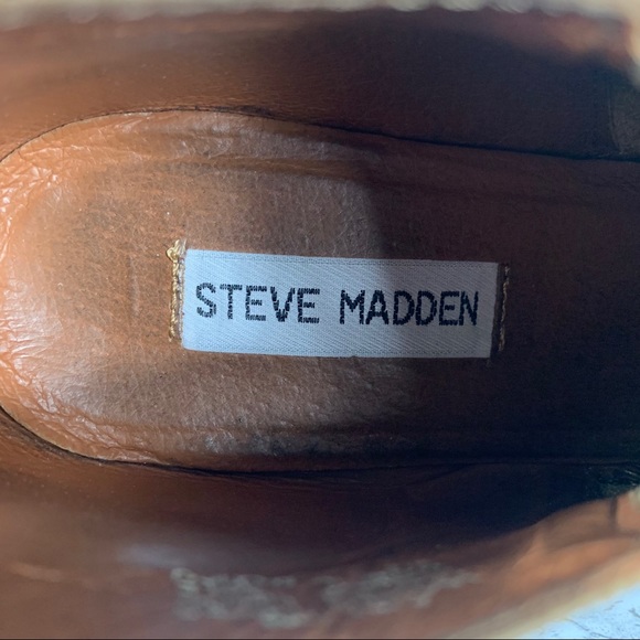 Steve Madden Ajay Brown Leather Ankle Bootie 10M - Picture 10 of 11